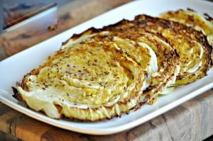 Garlic Rubbed Roasted Cabbage Steaks - UMass Chan Medical School